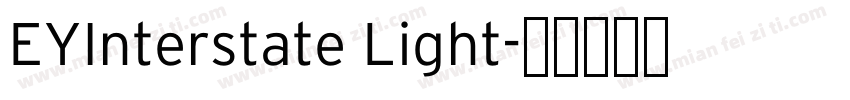 EYInterstate Light字体转换